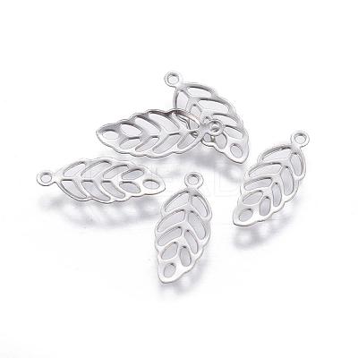 Tarnish Resistant 316 Stainless Steel Charms X-STAS-F160-33P-1