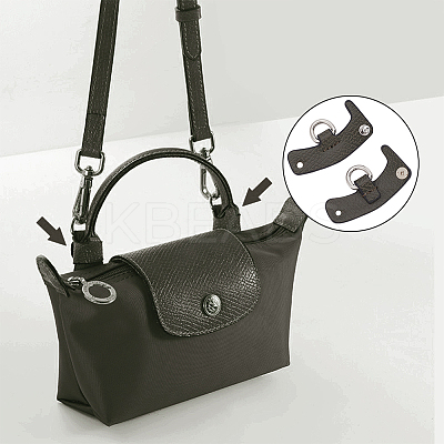 Leather Bag Handles & Undamaged Bag Triangle Buckle Connector FIND-WH0191-13B-1
