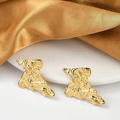304 Stainless Steel Stud Earrings For Women LS-EJEW-B113-01G-02-1