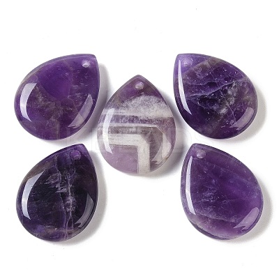Natural Amethyst Pendants G-G115-02I-1