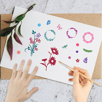 Wall Theme PVC Plastic Clear Stamps DIY-WH0619-0027-1