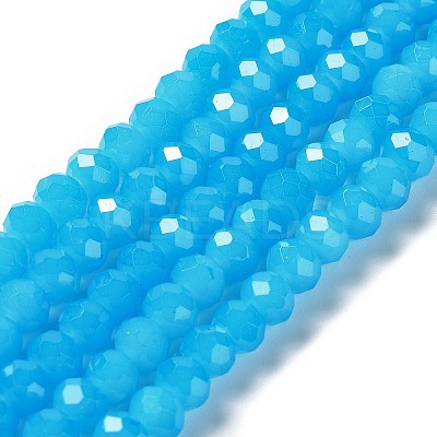 Baking Paint Imitation Jade Glass Bead Strands LS-DGLA-A034-J10mm-A13-1