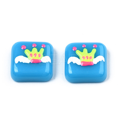 Opaque Resin Enamel Cabochons CRES-N031-032-1