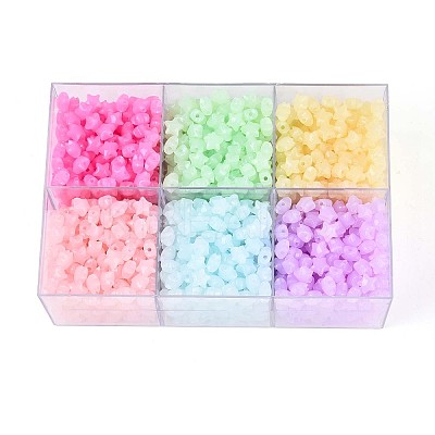 650-700G Colors Acrylic Imitation Jelly Beads OACR-T029-83M-1