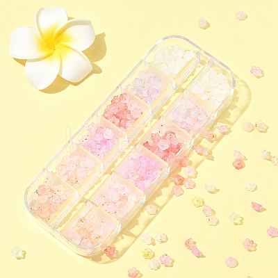 420Pcs 6 Colors Frosted Transparent Acrylic Beads OACR-FS0002-17B-1