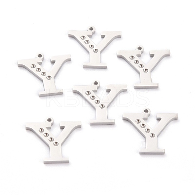 Non-Tarnish 304 Stainless Steel Pendant Rhinestone Settings STAS-F267-09Y-P-1