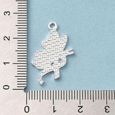 Breast Cancer Pink Awareness Ribbon Theme Alloy Enamel Pendants ENAM-A147-01D-1