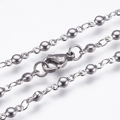 Non-Tarnish 304 Stainless Steel Chain Necklaces LS-STAS-P164-12P-1