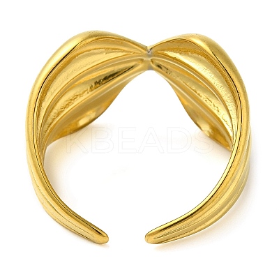 304 Stainless Steel Open Cuff Rings for Women RJEW-Z043-02A-1