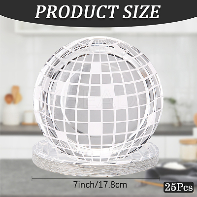 Paper Disco Party Dish AJEW-WH20011-57A-01-1
