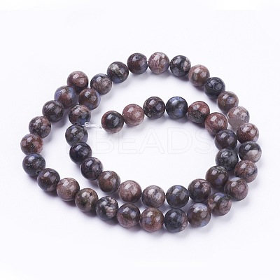 Natural Glaucophane Beads Strands G-G735-54-4mm-1