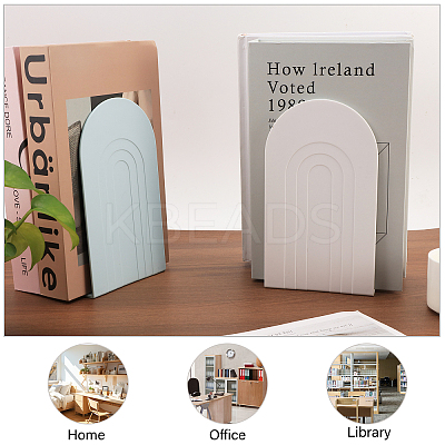 4Pcs 2 Colors Plastic Bookend Display Stands AJEW-CA0004-09-1
