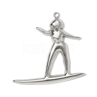 304 Stainless Steel Pendants STAS-OY001-02P-1
