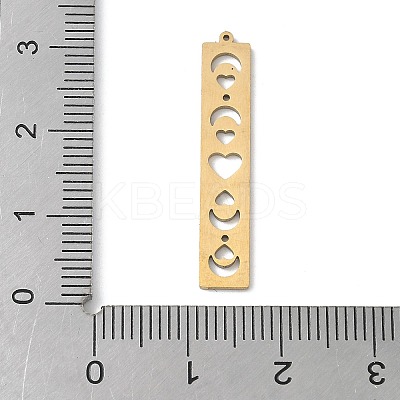201 Stainless Steel Filigree Pendants STAS-K298-16G-1
