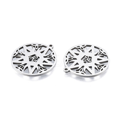 Non-Tarnish 201 Stainless Steel Pendant STAS-B027-12P-1