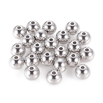 Non-Tarnish Stainless Steel Beads X-STAS-R033-8mm-1