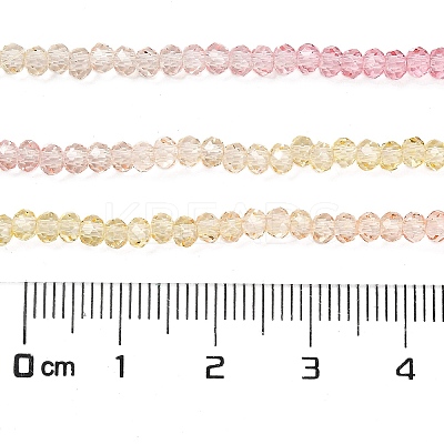 Transparent Painted Glass Beads Strands LS-DGLA-A034-T1mm-A09-1