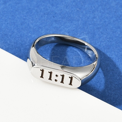 304 Stainless Steel Plain Band Finger Rings RJEW-P152-01P-1