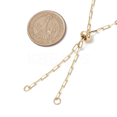 Brass Slider Necklace Makings AJEW-JB01271-1