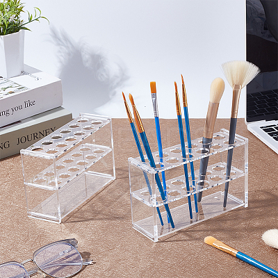 6 Hole Glass Multi-Use Cylinder Tube Display Racks AJEW-WH0596-418B-1