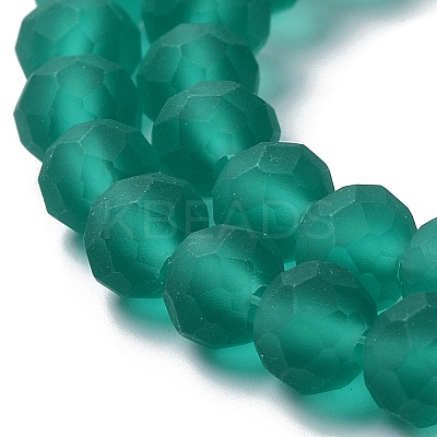 Transparent Glass Beads Strands EGLA-A034-T8mm-MD18-1