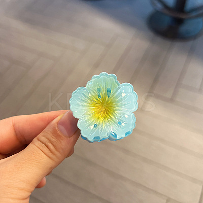 Flower Plastic Claw Hair Clips PW-WG3FA62-35-1