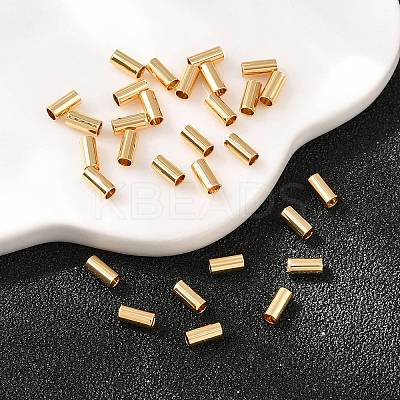 SHEGRACE Brass Tube Beads XGRPCP415-250G-1