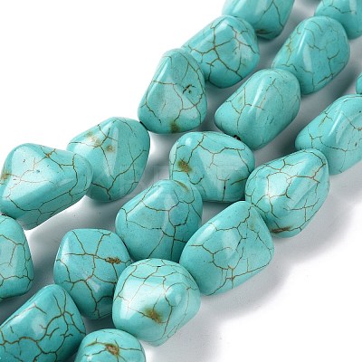 Synthetic Turquoise Beads Strands TURQ-G506-2-1