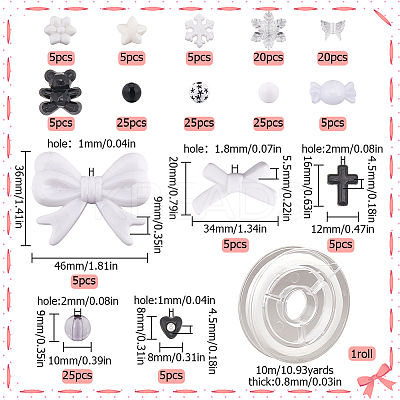 DIY Stretch Bracelet Making Kit DIY-SC0022-39-1