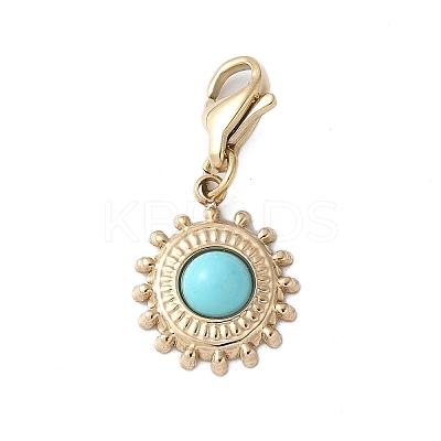 304 Stainless Steel Oval Pendant Decoration STAS-S165-04B-G-1