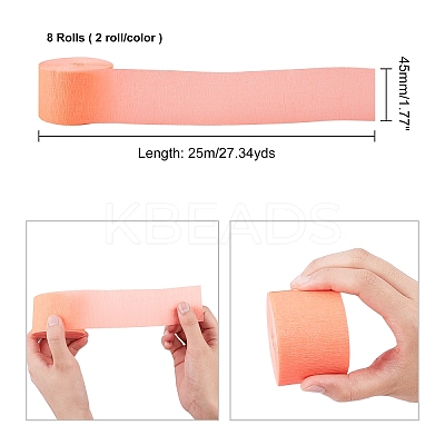 Crepe Paper Streamer Rolls DIY-WH0167-12-1