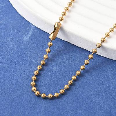 304 Stainless Steel Ball Chain Necklace LS-MAK-R012-02G-1