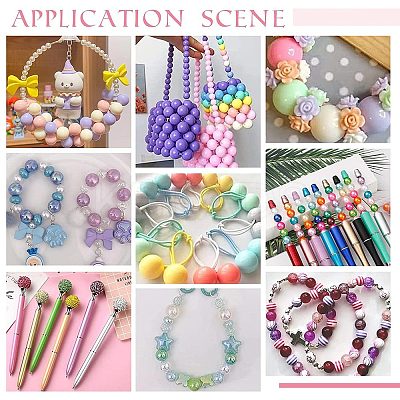 1 Set Resin Round Beads Set RESI-PH0002-03-1