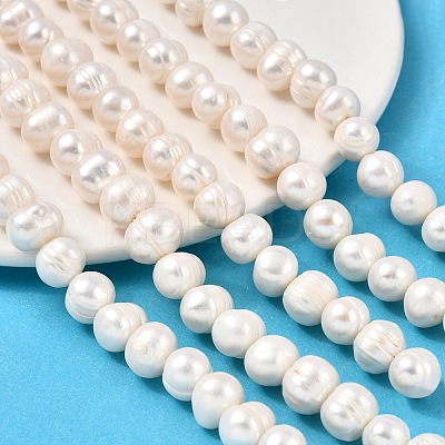 Natural Cultured Freshwater Pearl Beads Strands PEAR-I007-07U-02-1