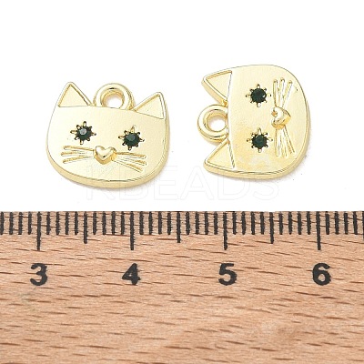 Alloy Rhinestone Pendants FIND-D044-21G-03-1