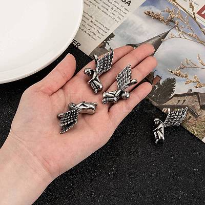 304 Stainless Steel Angel Pendants LS-STAS-M202-02AS-1