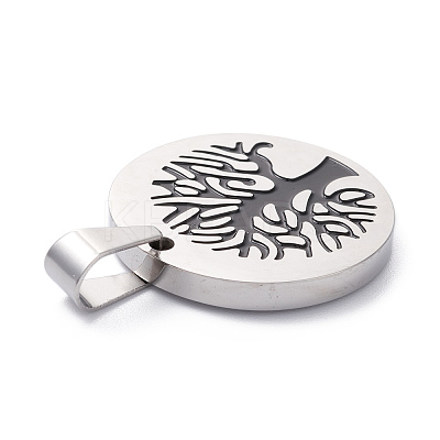 304 Stainless Steel Pendants STAS-Z027-02F-P-1
