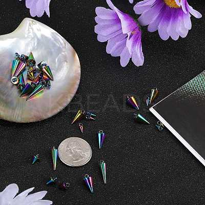 40Pcs 4 Style 304 Stainless Steel Pendants STAS-SZ0002-98-1