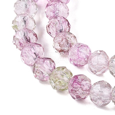 Transparent Glass Beads Strands X-GLAA-T023-4mm-A16-1