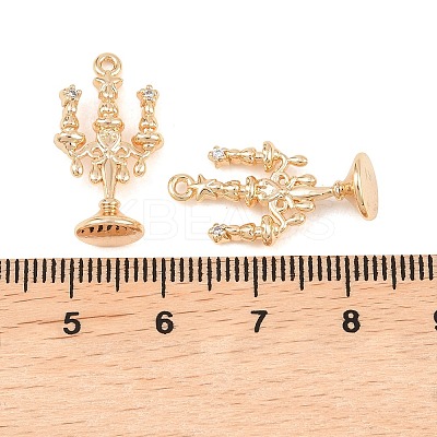 Brass Micro Pave Cubic Zirconia Pendants KK-L261-13G-1