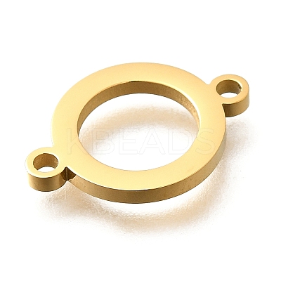 304 Stainless Steel Ring Links Connector Charms STAS-Q348-36G-1