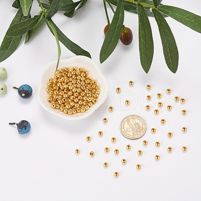 Iron Round Spacer Beads X-E146Y-G-1