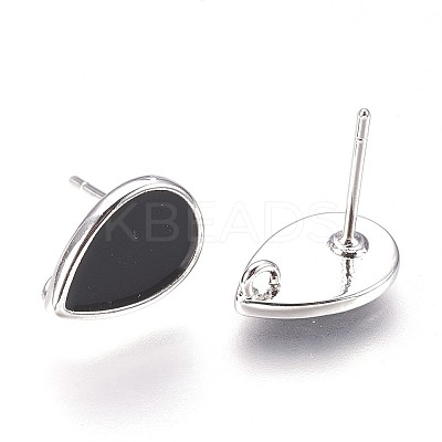 Brass Stud Earring Findings LS-KK-P153-21P-01-NF-1
