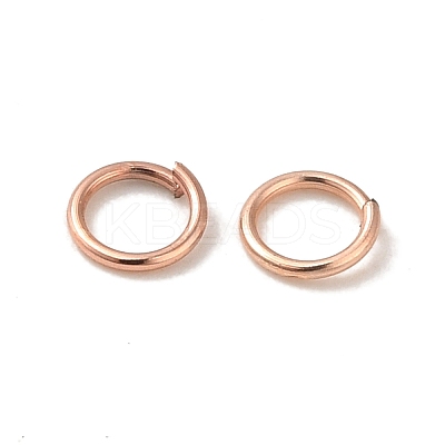 304 Stainless Steel Open Jump Rings X-STAS-K285-02B-RG-1