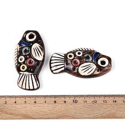 Handmade Porcelain Big Pendants PORC-T133-34-1