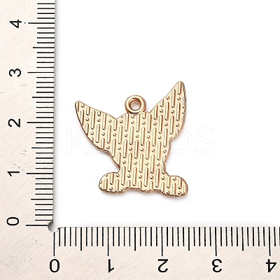 Animal Puppy Alloy Enamel Pendants X-FIND-V001-03G-07-1