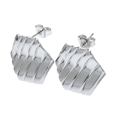 Tarnish Resistant 201 Stainless Steel Stud Earrings EJEW-K270-20P-1