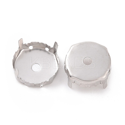Non-Tarnish Stainless Steel Rhinestone Claw Settings STAS-L229-04B-1
