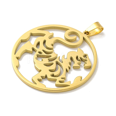 304 Stainless Steel Pendants STAS-M067-05G-1