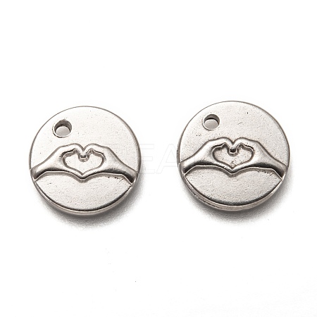 Non-Tarnish 304 Stainless Steel ASL Charms X-STAS-L260-006P-1